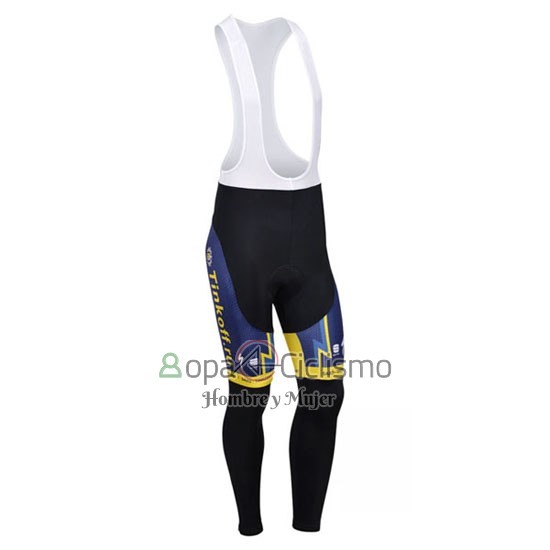 Tinkoff Saxo Bank Ropa Ciclismo Culotte Largo 2013 Mangas Largas Azul y AMarillo
